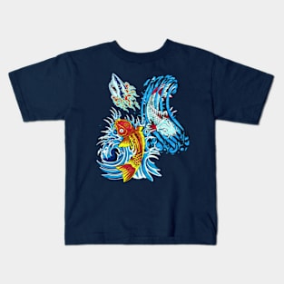 Koi and shark Kids T-Shirt